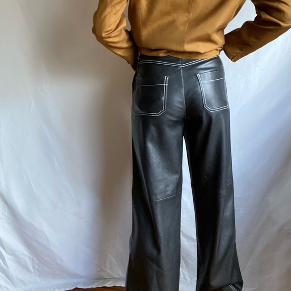 Vegan leather full length pants - Picture 7 of 7